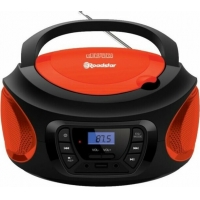 Roadstar Φορητό Ηχοσύστημα CDR-365U με CD / MP3 / USB / Ραδιόφωνο σε Κόκκινο Χρώμα