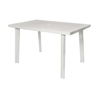 Tραπέζι πλαστικό Λευκό (125x75 H.72 cm)